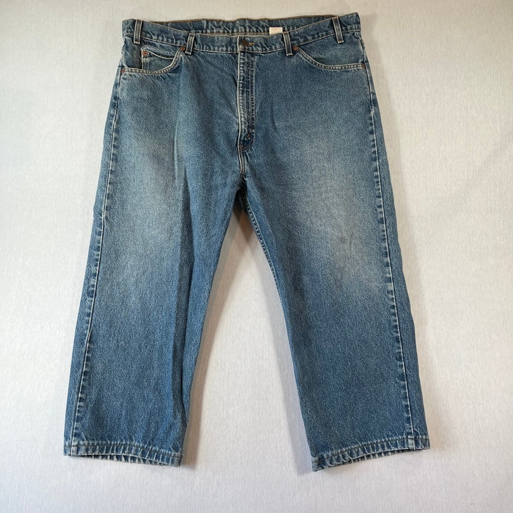 VTG Levis 505 Jeans Men Fit 42x23 Orange Tab (36" OUTSEAM) Regular Fit Straight